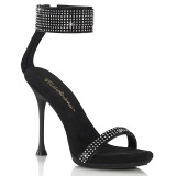 Black 11,5 cm CUPID-440 ankle straps stiletto heels sandals