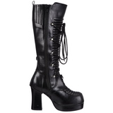 Black 11,5 cm GOTHIKA-200 lolita knee boots goth platform boots