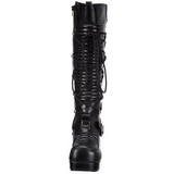 Black 11,5 cm GOTHIKA-200 lolita knee boots goth platform boots