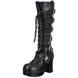 Black 11,5 cm GOTHIKA-200 lolita knee boots goth platform boots