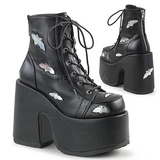 Black 13 cm CAMEL-201 goth lolita ankle boots platform