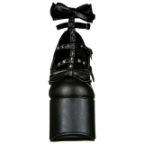 Black 14 cm DEMONIA TORMENT-600 gothic platform shoes