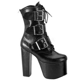 Black 14 cm TORMENT-703 lolita ankle boots goth platform boots