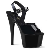 Black 18 cm ADORE-708N Platform High Heels Shoes
