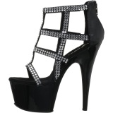 Black 18 cm ADORE-798 Womens Shoes with High Heels