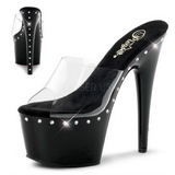 Black 18 cm Pleaser ADORE-701LS Mules Platform