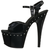 Black 18 cm Pleaser ADORE-709LS High Heels Platform