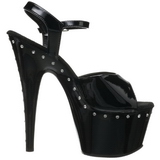 Black 18 cm Pleaser ADORE-709LS High Heels Platform