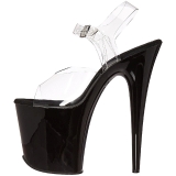 Black 20 cm FLAMINGO-808 High Heels Platform