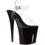 Black 20 cm FLAMINGO-808 High Heels Platform