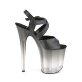 Black 20 cm FLAMINGO-822T Platform High Heels Shoes