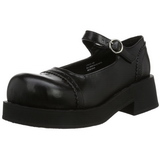 Black 5 cm CRUX-07 lolita gothic platform shoes