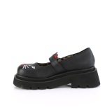 Black 6,5 cm RENEGADE-56 emo platform maryjane shoes with buckles