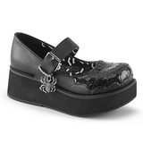 Black 6 cm DemoniaCult SPRITE-05 gothic platform shoes