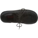 Black 7,5 cm CREEPER-202 creepers shoes women - rockabilly platform shoes