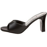 Black 8,5 cm Fabulicious ROMANCE-301-2 Women Mules Shoes
