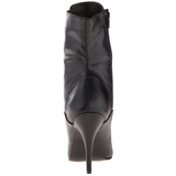 Black Leatherette 10,5 cm VANITY-1020 Womens Ankle Boots for Men