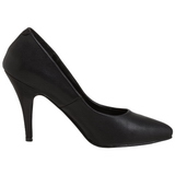 Black Leatherette 10 cm VANITY-420 Pumps High Heels for Men