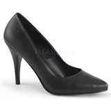 Black Leatherette 10 cm VANITY-420 pointed toe pumps high heels