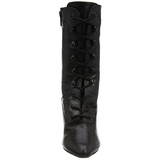 Black Leatherette 13 cm SEDUCE-1020 Womens Ankle Boots for Men