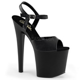 Black Leatherette 19 cm Pleaser TABOO-709 High Heels Platform