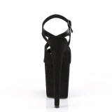 Black Leatherette 20 cm FLAMINGO-831FS high heeled sandals