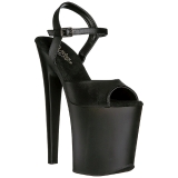 Black Leatherette 20 cm Pleaser XTREME-809 High Heels Platform