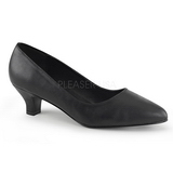 Black Leatherette 5 cm FAB-420W High Heel Pumps for Men