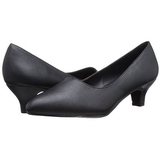 Black Leatherette 5 cm FAB-420W High Heel Pumps for Men