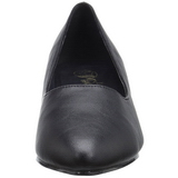 Black Leatherette 5 cm FAB-420W Pumps with low heels