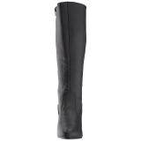 Black Leatherette 7,5 cm DIVINE-2018 big size boots womens