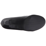 Black Leatherette 7,5 cm JENNA-06 big size pumps shoes