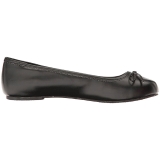 Black Leatherette ANNA-01 big size ballerinas shoes