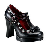 Black Matte 10,5 cm CRYPTO-06 Goth Platform Pumps Shoes