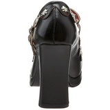 Black Matte 10,5 cm CRYPTO-06 Goth Platform Pumps Shoes