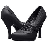 Black Matte 12 cm retro vintage CUTIEPIE-02 mary jane pumps with hidden platform