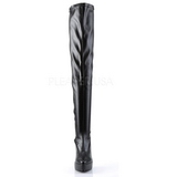 Black Matte 13,5 cm INDULGE-3063 High Heeled Overknee Boots