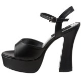 Black Matte 13 cm DOLLY-09 High Heels for Men