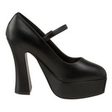 Black Matte 13 cm DOLLY-50 Mary Jane Platform Pumps