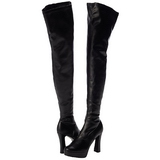 Black Matte 13 cm ELECTRA-3000Z High Heeled Overknee Boots