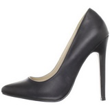 Black Matte 13 cm SEXY-20 pointed toe stiletto pumps