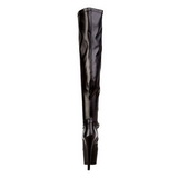 Black Matte 18 cm ADORE-3000 High Heeled Overknee Boots