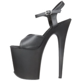 Black Matte 20 cm Pleaser FLAMINGO-809 High Heels Platform