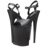 Black Matte 20 cm Pleaser FLAMINGO-809 High Heels Platform