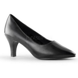 Black Matte 8 cm DIVINE-420W High Heel Pumps for Men