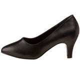 Black Matte 8 cm DIVINE-420W Pumps with low heels