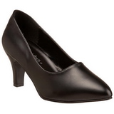 Black Matte 8 cm DIVINE-420W Pumps with low heels