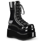 Black Patent 11,5 cm BEAR-265 demonia ankle boots platform