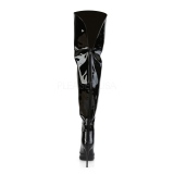 Black Patent 13 cm COURTLY-3012 Pleaser Overknee Boots