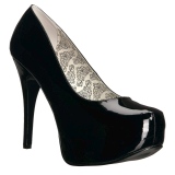 Black Patent 14,5 cm Burlesque TEEZE-06W mens pumps for wide feets